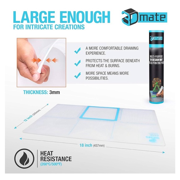 3Dmate Base - Multipurpose 3-D Design Mat - Picture 2 of 7